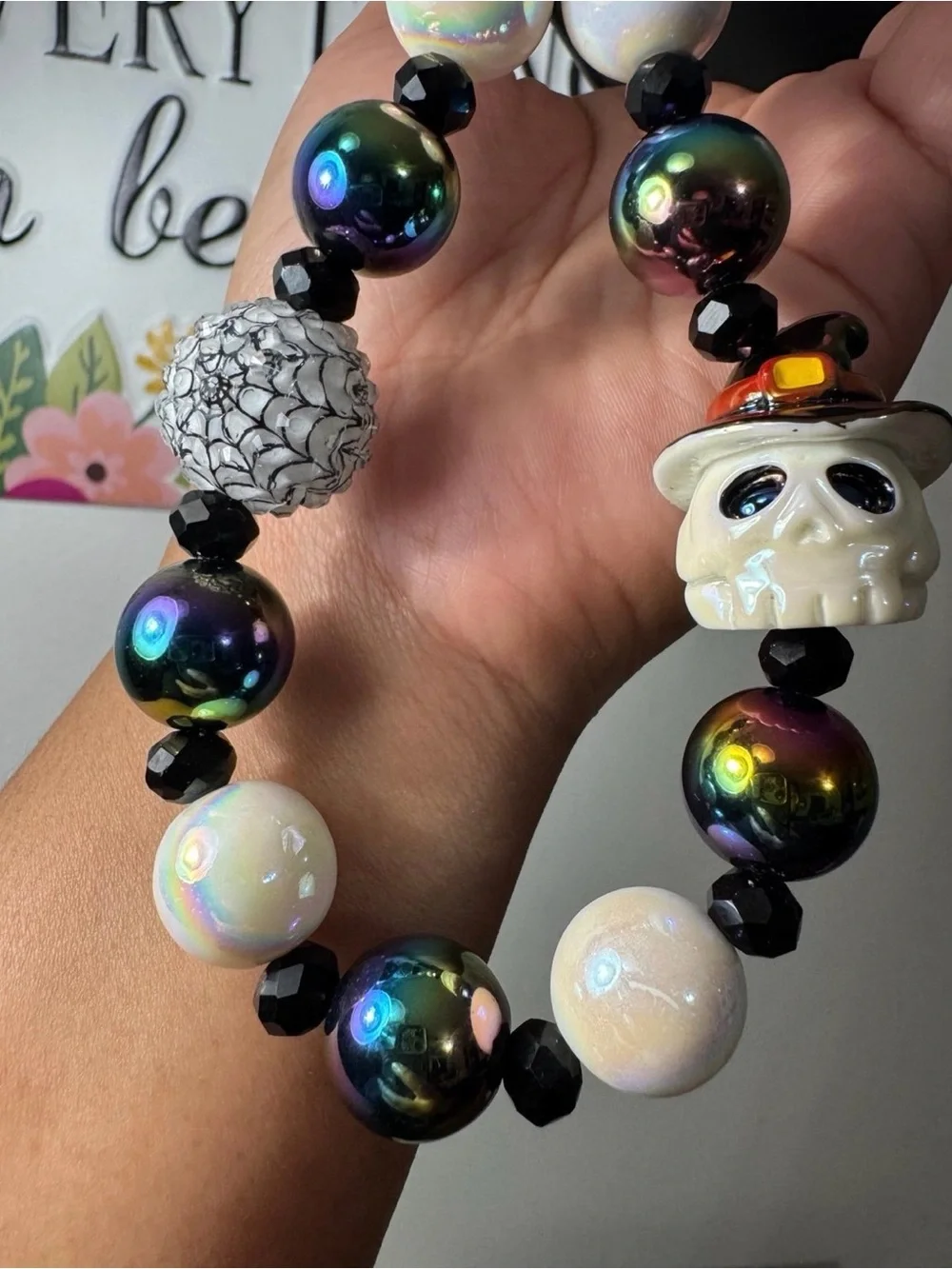 Handmade halloween skeleton